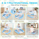 6 in 1 Foldable Baby Walker with Adjustable Height