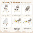 5-in-1 Baby Wooden Convertible High Chair