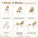 5-in-1 Baby Wooden Convertible High Chair