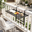 31.5 Inch Large Metal Folding Bar Table with 5