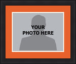 MLB Baseball Photo Picture Frame Kit - Miami Marlins (Orange Matting, White Trim)