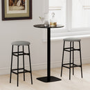 Bar Stools Set of 2 with Sturdy Metal Frame and Footrest