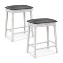 29 Inch Bar Stool Set of 2 with Padded Seat Cushions and Wood Legs-29 inches