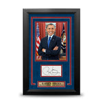 Barack Obama 44th President of the United States Autographed Framed Cut Signature Photo Collage