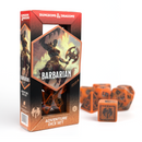 D&D Adventure Dice Set - Barbarian Edition | Orange 15pc Collection