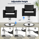 Hydraulic Salon Chair with Adjustable Height & 360° Swivel