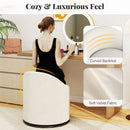 Barrel Chair with Storage 360¬∞ Swivel Upholstered Vanity Chair