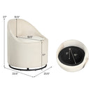 Barrel Chair with Storage 360¬∞ Swivel Upholstered Vanity Chair