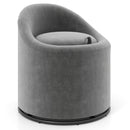 Barrel Chair with Storage 360¬∞ Swivel Upholstered Vanity Chair