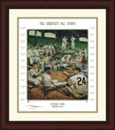 MLB Baseball's Greatest All-Stars Exclusive Dream Scene Framed Lithograph Artwork Print