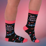 Bat Crazy Socks | Women's Colorful  Halloween-Themed Self-Expression Socks