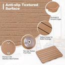 Waterproof HIPS Bath Spa Shower Mat with Non Slip Foot Pads