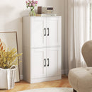 Bathroom Cabinet 43.5 inch Storage Cabinet with Doors and Adjustable Shelves