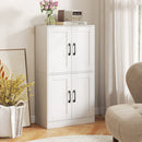 Bathroom Cabinet 43.5 inch Storage Cabinet with Doors and Adjustable Shelves