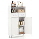Freestanding Bathroom Storage Cabinet with 2 Drawers & Doors