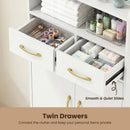 Freestanding Bathroom Storage Cabinet with 2 Drawers & Doors
