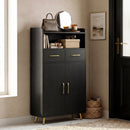 Freestanding Bathroom Storage Cabinet with 2 Drawers & Doors