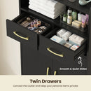Freestanding Bathroom Storage Cabinet with 2 Drawers & Doors