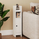 Bathroom Slim Cabinet Corner with Door and Adjustable Shelf