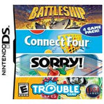 Battleship / Connect Four / Sorry / Trouble - Nintendo DS