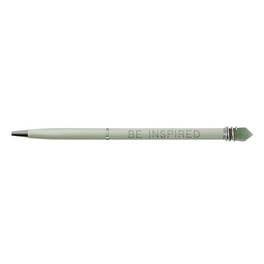 Be Inspired Crystal Pen in Green Finish