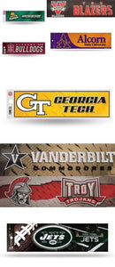 Rico NCAA Sports Car Auto Bumper Sticker, Choose Your Team