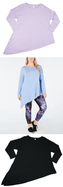 Ideology Asymmetrical Hem Long Sleeve Athletic Top