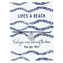 Beach Blue Cord Bracelet | Shell Charm Jewelry