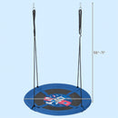 40 Inches Saucer Tree Swing with Adjustable Hanging Ropes and 900D Oxford Fabric