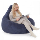 Bean Bag Chair for Adults Accent Lazy Sofa with Skin-friendly Corduroy Cover and Soft Sponge Filling
