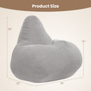 Bean Bag Chair for Adults Accent Lazy Sofa with Skin-friendly Corduroy Cover and Soft Sponge Filling