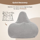 Bean Bag Chair for Adults Accent Lazy Sofa with Skin-friendly Corduroy Cover and Soft Sponge Filling