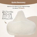 Bean Bag Chair for Adults Accent Lazy Sofa with Skin-friendly Corduroy Cover and Soft Sponge Filling