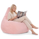 Bean Bag Chair for Adults Accent Lazy Sofa with Skin-friendly Corduroy Cover and Soft Sponge Filling