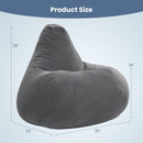Bean Bag Chair for Adults Accent Lazy Sofa with Skin-friendly Corduroy Cover and Soft Sponge Filling