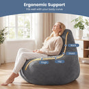 Bean Bag Chair for Adults Accent Lazy Sofa with Skin-friendly Corduroy Cover and Soft Sponge Filling