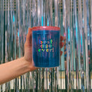 Best Age Ever Birthday Double-Wall Short Tumbler in Blue  | Insulated Acrylic Travel Tumbler with Lid