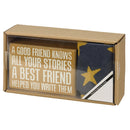 Best Friend Box Sign And Socks Giftable Set | Gift for Her