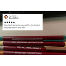 Big Vocabulary Pen Set | Set of 4 Ballpoint Black Ink Funny Nerdy Pens | Vexed, Cantankerous, and Pedantic