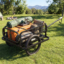 Bike Cargo Trailer Heavy-Duty Bicycle Wagon Cart with Universal Hitch-Black