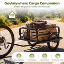 Bike Cargo Trailer Heavy-Duty Bicycle Wagon Cart with Universal Hitch-Black