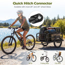 Bike Cargo Trailer Heavy-Duty Bicycle Wagon Cart with Universal Hitch-Black