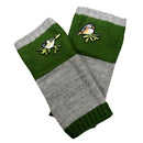 Bird Applique Arm Warmers | Fingerless Gloves in Black, Pink, or Green