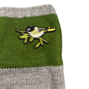Bird Applique Arm Warmers | Fingerless Gloves in Black, Pink, or Green