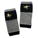 Bird Applique Arm Warmers | Fingerless Gloves in Black, Pink, or Green
