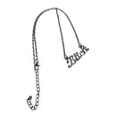 Bitch Script Nameplate Necklace in Silver or Gold