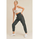 Black High Rise Warm-up Style Jogger [Sizes S-L]