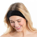 Black Spa Headband | Soft Hair Band for Skincare Facial After Shower