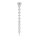 Black and White Dots Heart Gem Pen | Giftable Single Pen | Novelty Office Desk Supplies