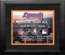 MLB Baseball Photo Picture Frame Kit - Miami Marlins (Black Matting, Orange Trim)
